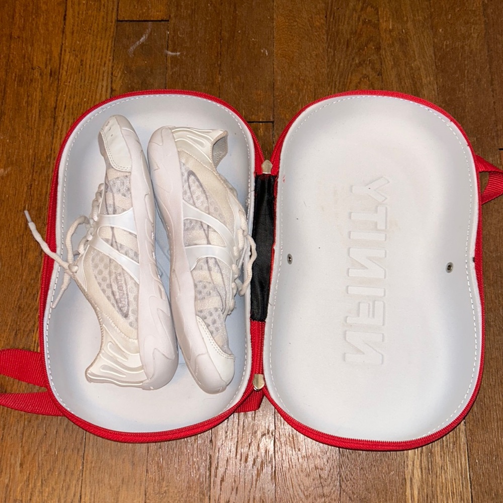 Nfinity size 8.5 cheer shoes .
